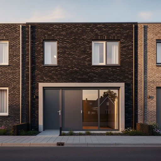Witte kunststof hefschuifpui met HR++ glas in een rijtjeswoning in Oosterhout