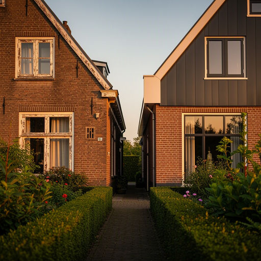 Monteur plaatst kunststof kozijnen bij een woning in Oosterhout