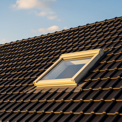 Wit kantelbaar kunststof dakraam met HR++ glas in een zolderkamer